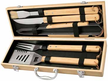 Cleveland 5 Piece Bamboo BBQ Set