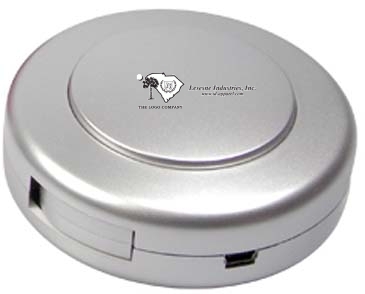 3 Port Mini Round Hub w/Built in Web Key