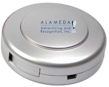 3 Port Mini Round Hub w/Built in Web Key