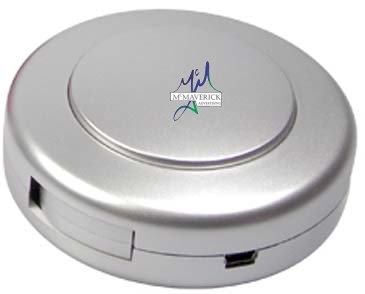 3 Port Mini Round Hub w/Built in Web Key