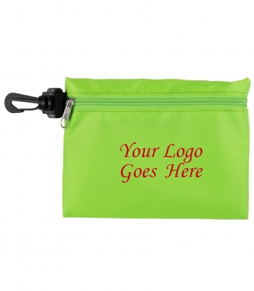 Large Zipper Storage Pouch Bag with Plastic Hook