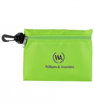 Large Zipper Storage Pouch Bag with Plastic Hook