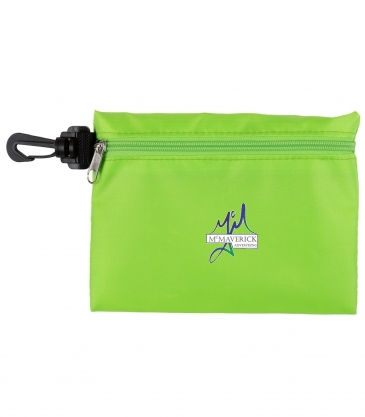 Large Zipper Storage Pouch Bag with Plastic Hook