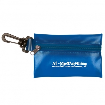 4 9/10" W x 3 1/2" H "BALI" Translucent Zipper Storage Pack With