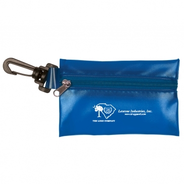 4 9/10" W x 3 1/2" H "BALI" Translucent Zipper Storage Pack With