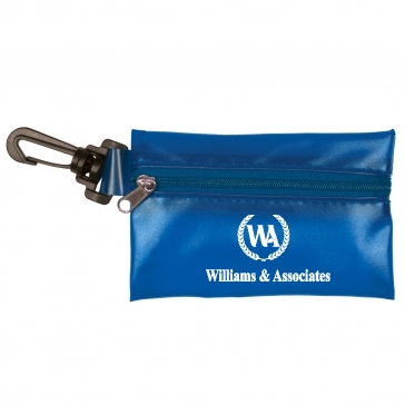 4 9/10" W x 3 1/2" H "BALI" Translucent Zipper Storage Pack With