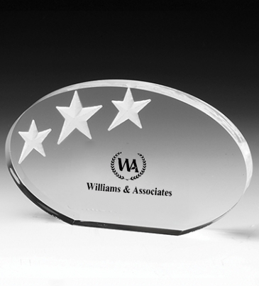 Oval Deep Etch Award