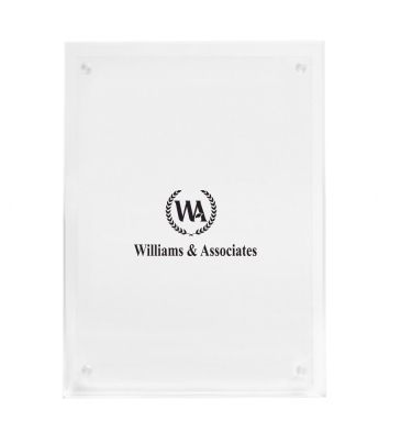 Large Certificate Holder - Clear on Clear - 8" x 10" Insert