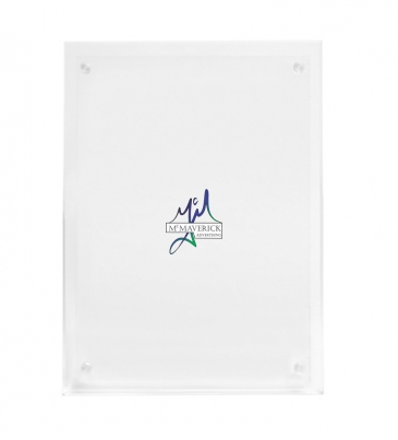 Large Certificate Holder - Clear on Clear - 8" x 10" Insert
