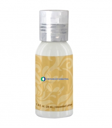 1 oz. Lotion in  Clear Round Bottle