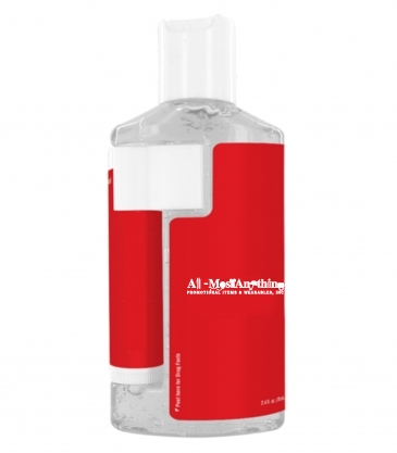2 oz Duo Bottle with Clear Gel Sanitizer and SPF 15 Lip Balm in W