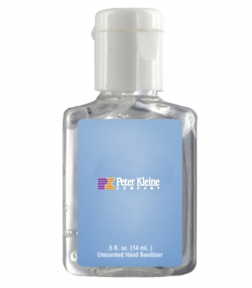0.5 oz. Clear Sanitizer in Clear Bottle