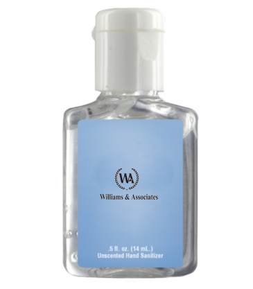 0.5 oz. Clear Sanitizer in Clear Bottle