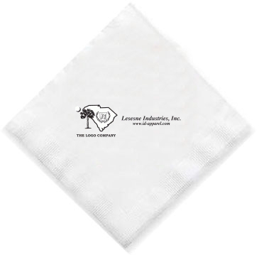 5"x5" White 2-Ply Beverage Napkins - High Lines