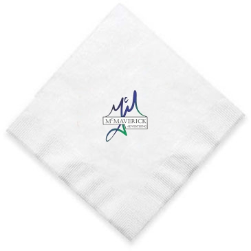 6.5"x6.5" White 2-Ply Luncheon Napkins - High Lines