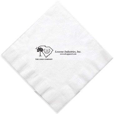 6.5"x6.5" White 1-Ply Luncheon Napkins