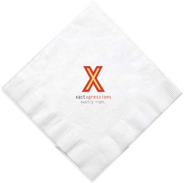 6.5"x6.5" White 1-Ply Luncheon Napkins