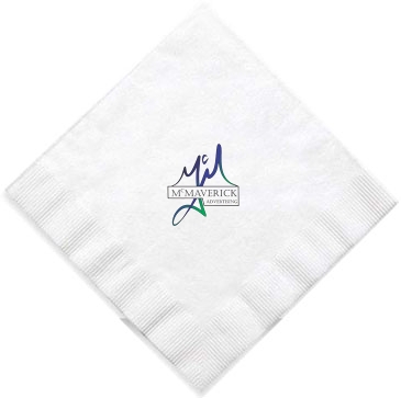 6.5"x6.5" White 1-Ply Luncheon Napkins