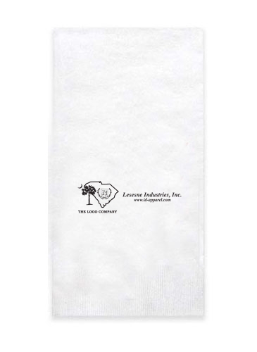 4"x8" White 1-Ply Dinner Napkins