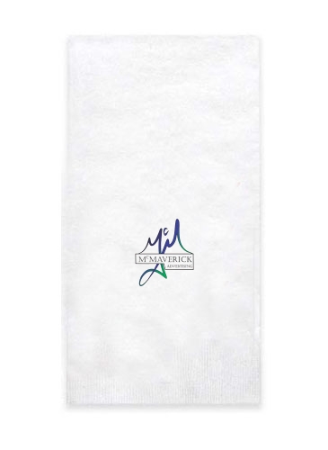 4"x8" White 1-Ply Dinner Napkins
