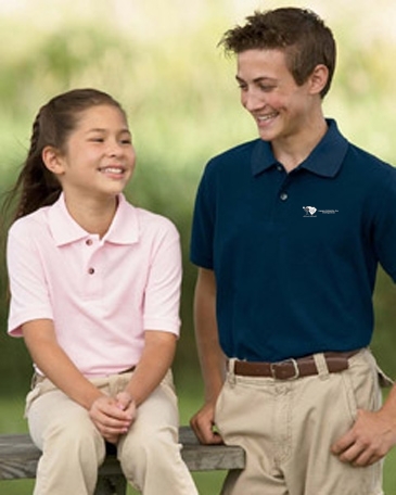 Harriton 6 oz Cotton Pique Youth Short-Sleeve Polo