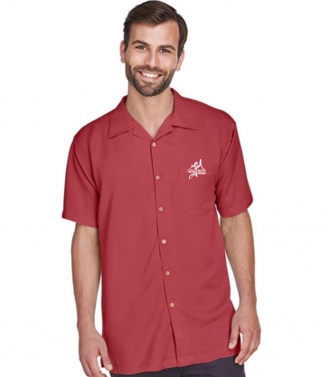 Harriton Men's Bahama Cord Camp Shirt