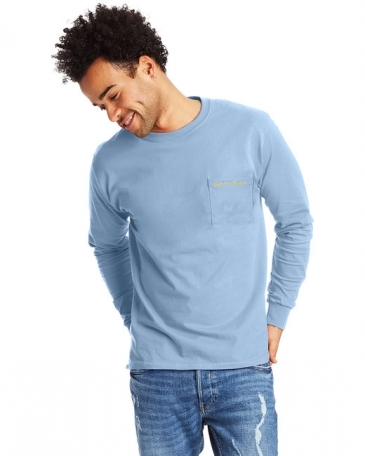 Hanes Men's Authentic-T Long-Sleeve Pocket T-Shirt