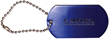 Dog Tag with 4 1/2" Ball Chain