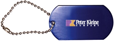 Dog Tag with 4 1/2" Ball Chain