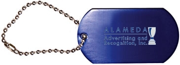 Dog Tag with 4 1/2" Ball Chain