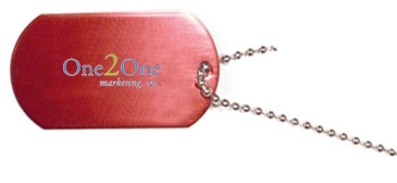 Dog Tag with 23 1/2" Ball Chain