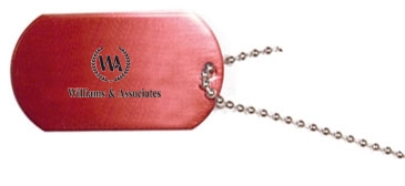 Dog Tag with 23 1/2" Ball Chain