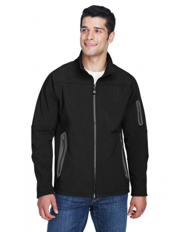 North End Men's Three-Layer Fleece Bonded Soft Shell Technical Ja