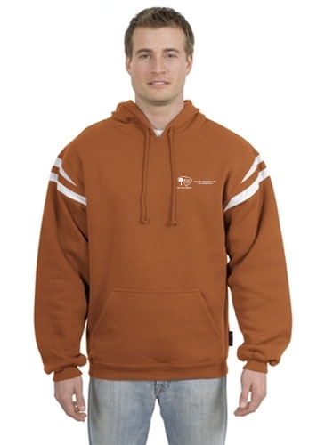 Sport-Tek - Pullover Hooded Sweatshirt/Mesh Arm Stripe