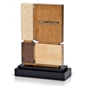 White Coco, Brown Coco Pieces, Natural Bamboo