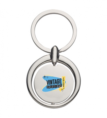 Circular Metal Key Tag