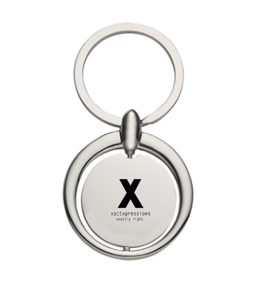 Circular Metal Key Tag