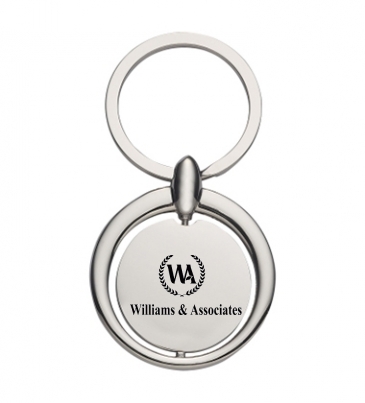 Circular Metal Key Tag