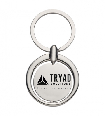 Circular Metal Key Tag