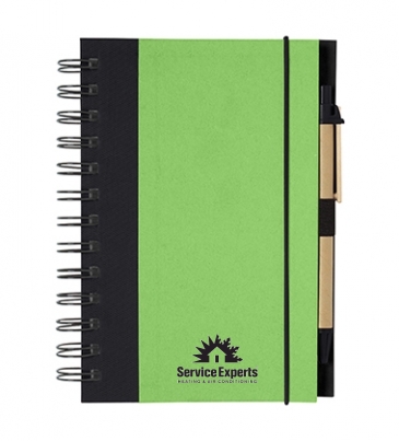 Eco-Inspired Spiral Notebook & Pen