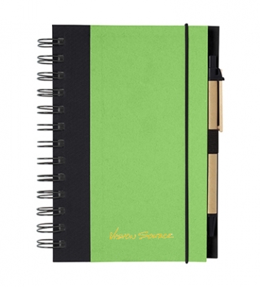 Eco-Inspired Spiral Notebook & Pen
