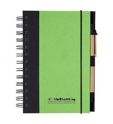 Eco-Inspired Spiral Notebook & Pen