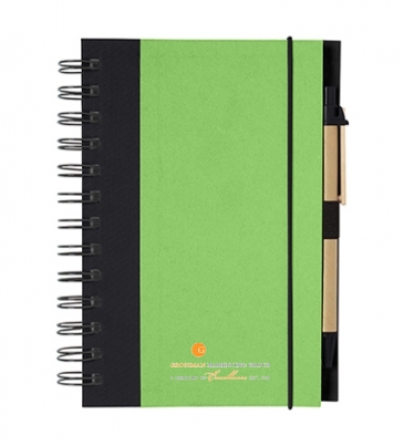 Eco-Inspired Spiral Notebook & Pen