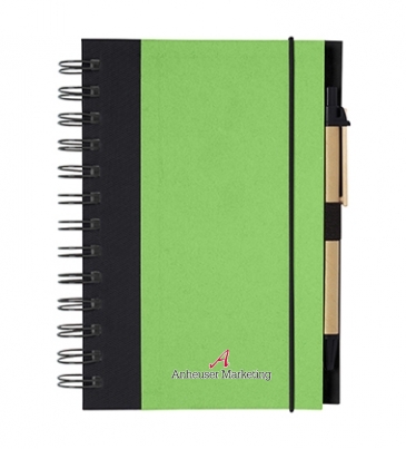 Eco-Inspired Spiral Notebook & Pen