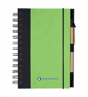 Eco-Inspired Spiral Notebook & Pen