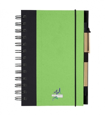 Eco-Inspired Spiral Notebook & Pen