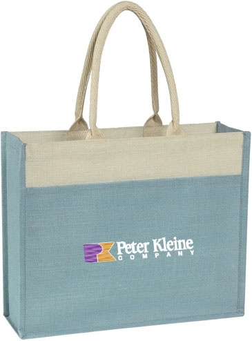 Jute Tote Bag With Front Pocket