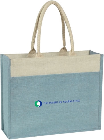 Jute Tote Bag With Front Pocket
