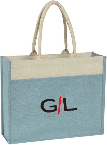Jute Tote Bag With Front Pocket