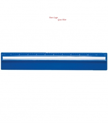 Plastic 12" Ruler With Magnifying Glass